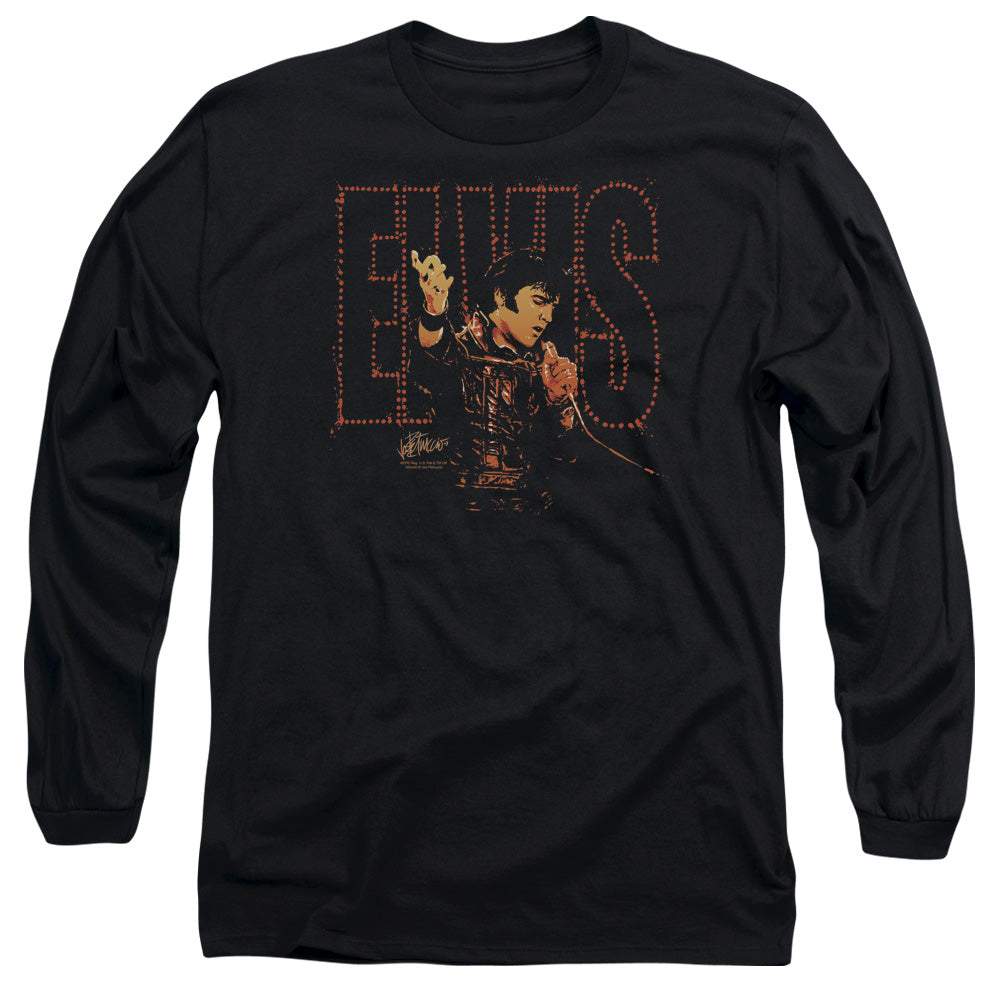 Elvis Presley - Take My Hand - Long Sleeve Adult 18/1 - Black T-shirt