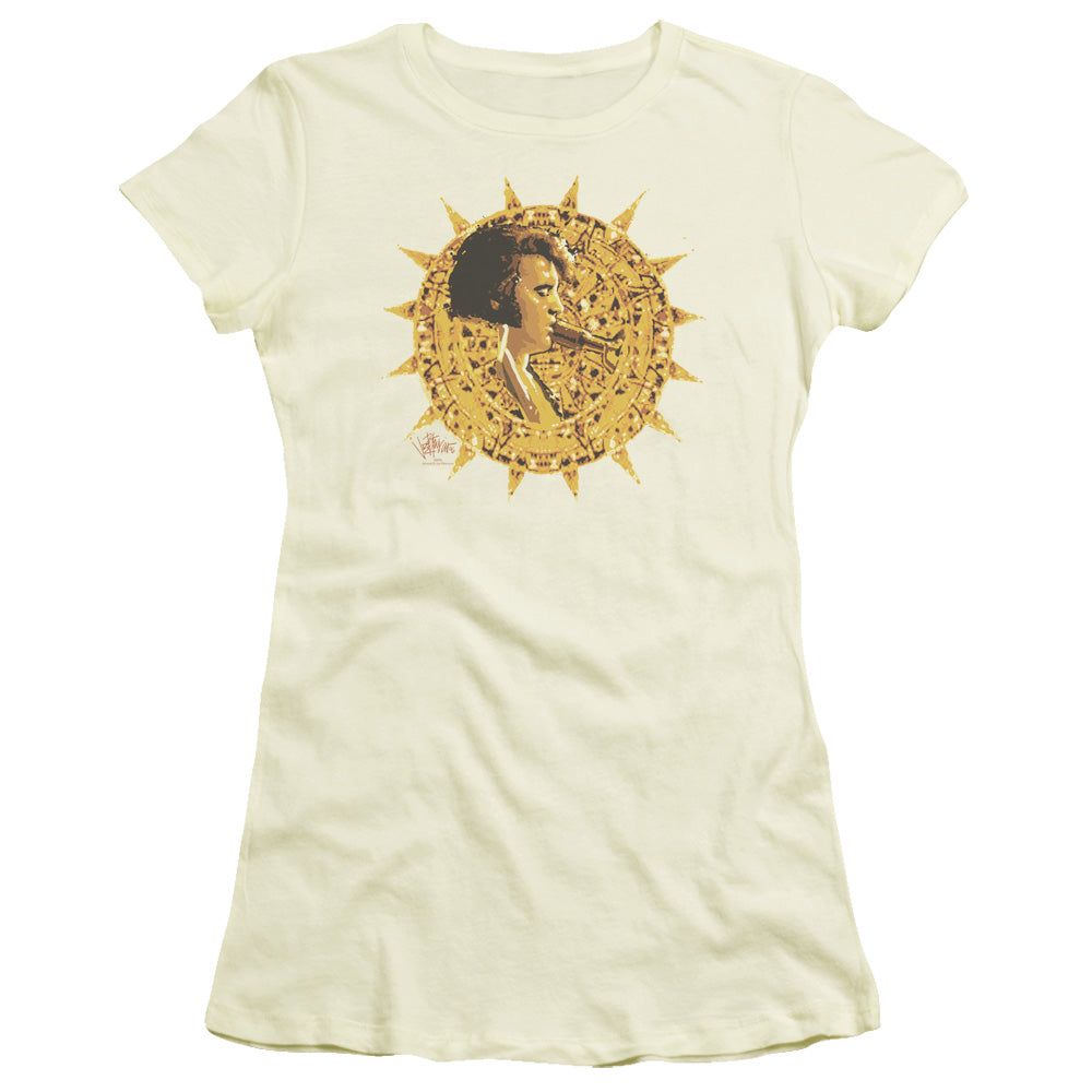 Elvis Presley - Sundial - Short Sleeve Junior Sheer - Cream T-shirt