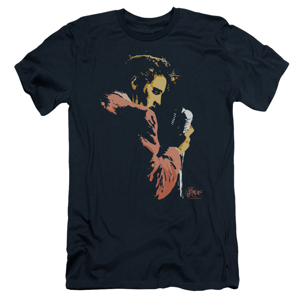 Elvis Presley - Early Elvis - Short Sleeve Adult 30/1 - Navy T-shirt