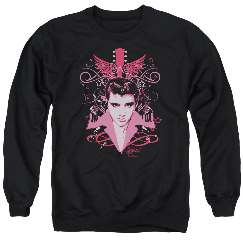Elvis Presley - Lets Face It - Adult Crewneck Sweatshirt - Black