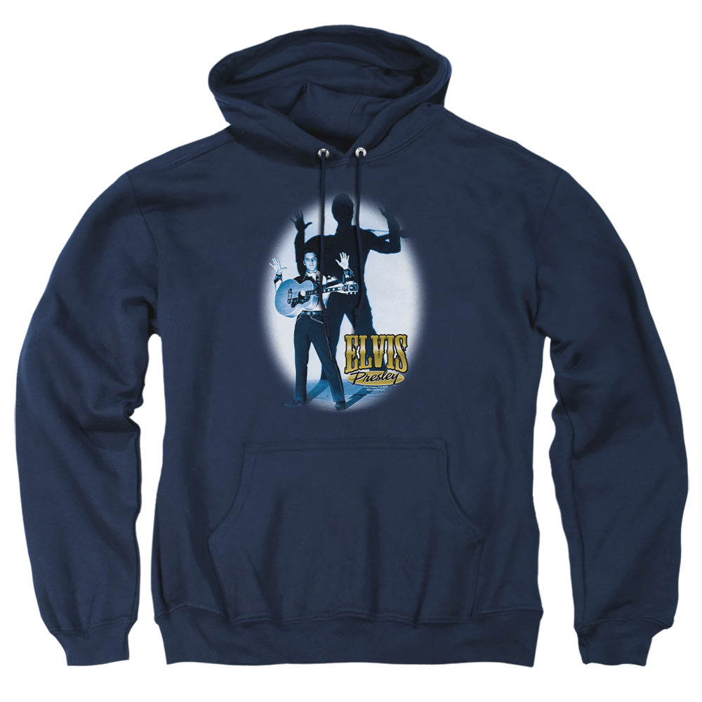 Elvis Presley - Hands Up - Adult Pull-over Hoodie - Navy