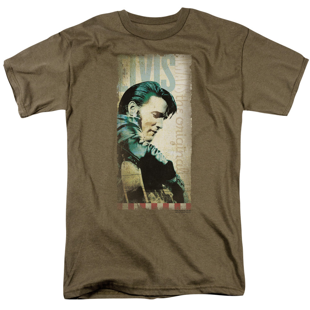 Elvis Presley - The Original - Short Sleeve Adult 18/1 - Safari Green T-shirt