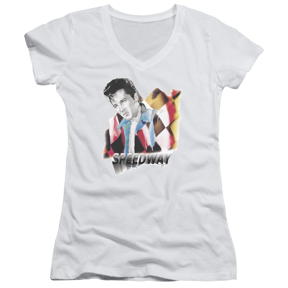 Elvis Presley - Speedway - Junior V-neck - White