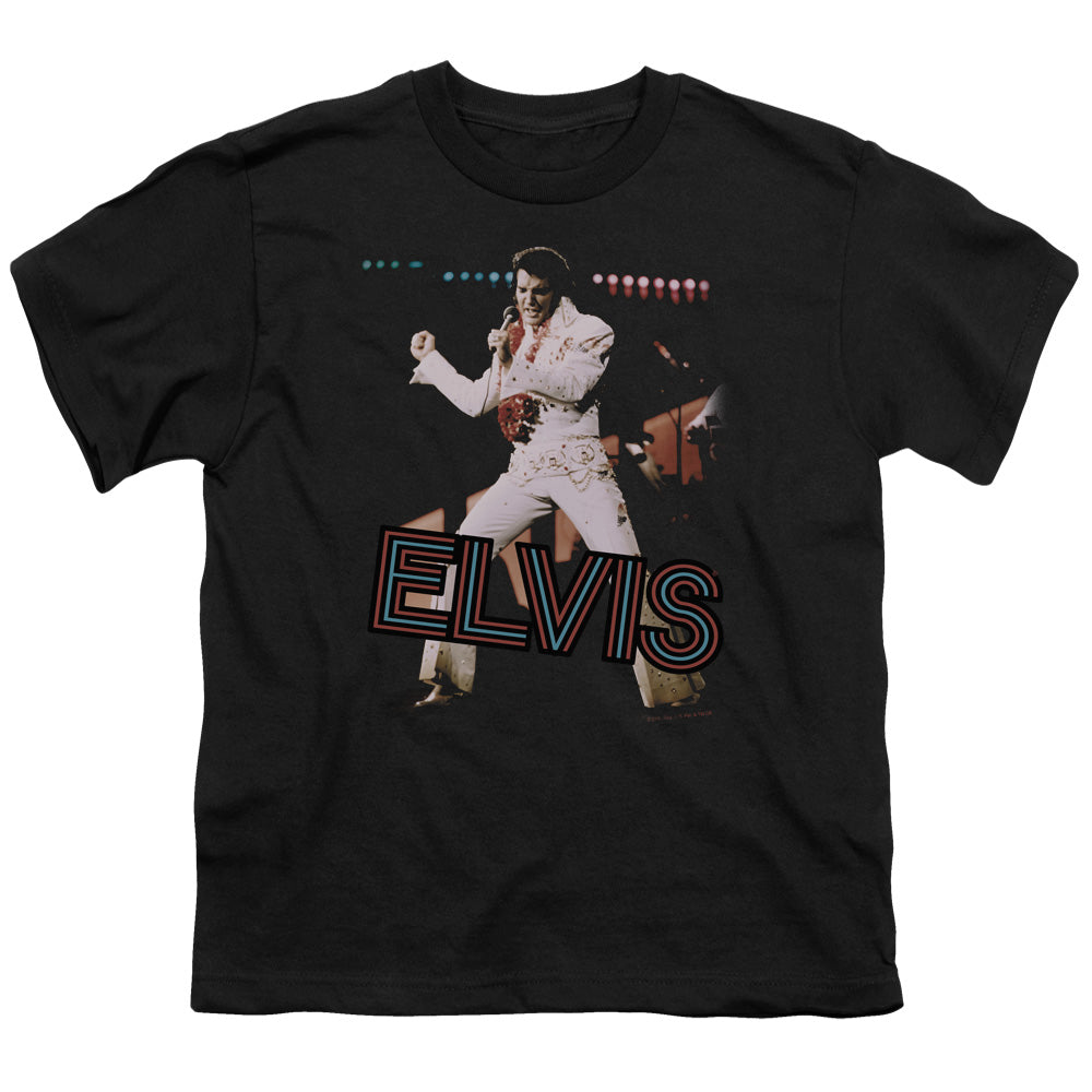 ELVIS PRESLEY HIT THE LIGHTS - S/S YOUTH 18/1 - BLACK T-Shirt