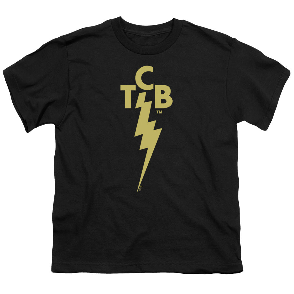 Elvis Presley - Tcb Logo - Short Sleeve Youth 18/1 - Black T-shirt