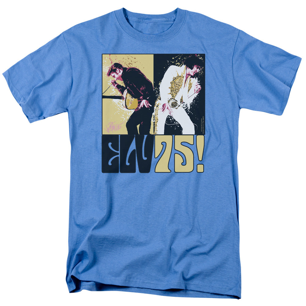 Elvis Presley - Still The King - Short Sleeve Adult 18/1 - Carolina Blue T-shirt