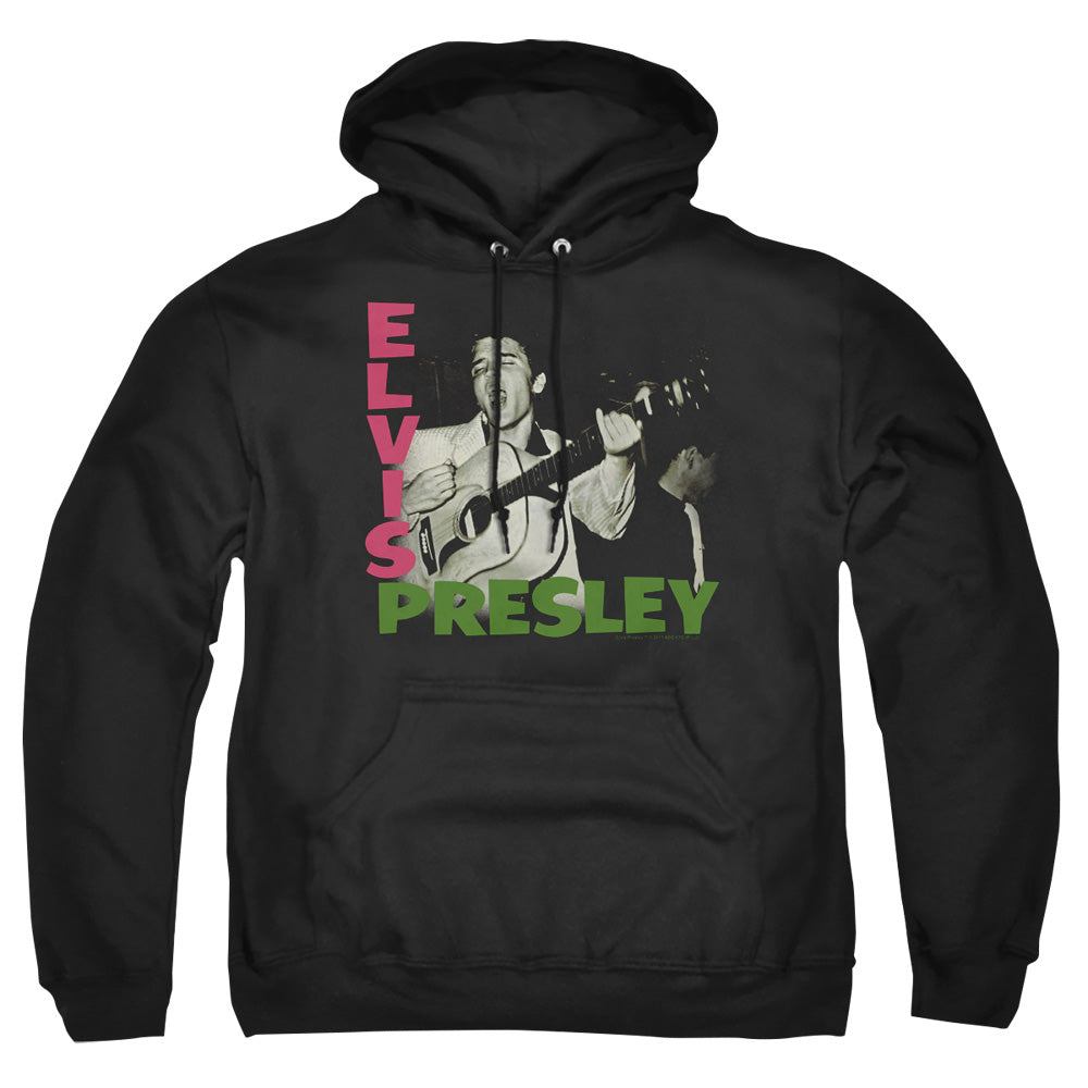 Elvis Presley - Elvis Presley Album - Adult Pull-over Hoodie - Black
