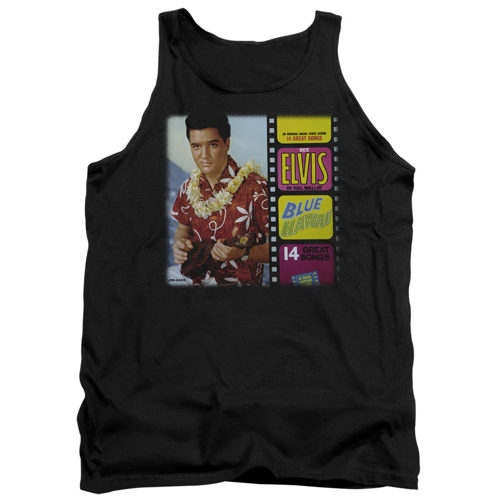 Elvis Presley - Blue Hawaii Album - Adult Tank - Black