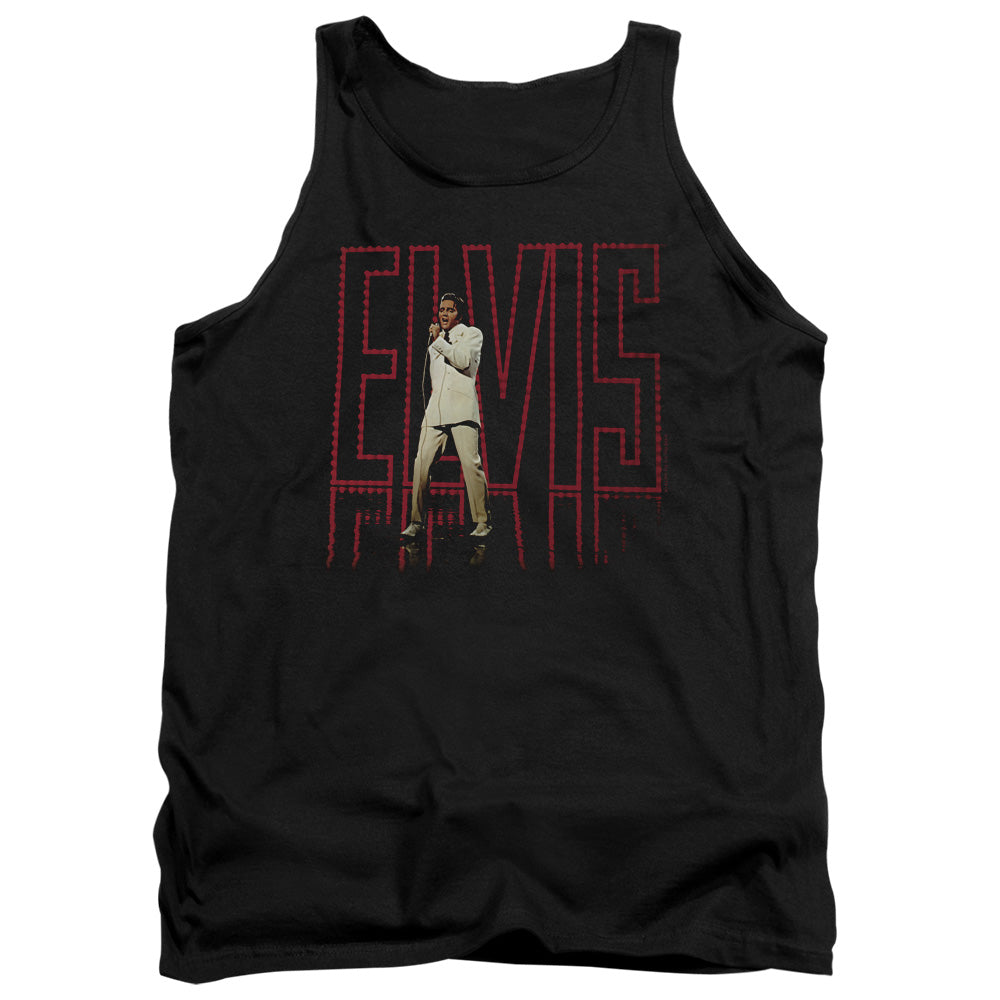 Elvis Presley - Elvis 68 Album - Adult Tank - Black