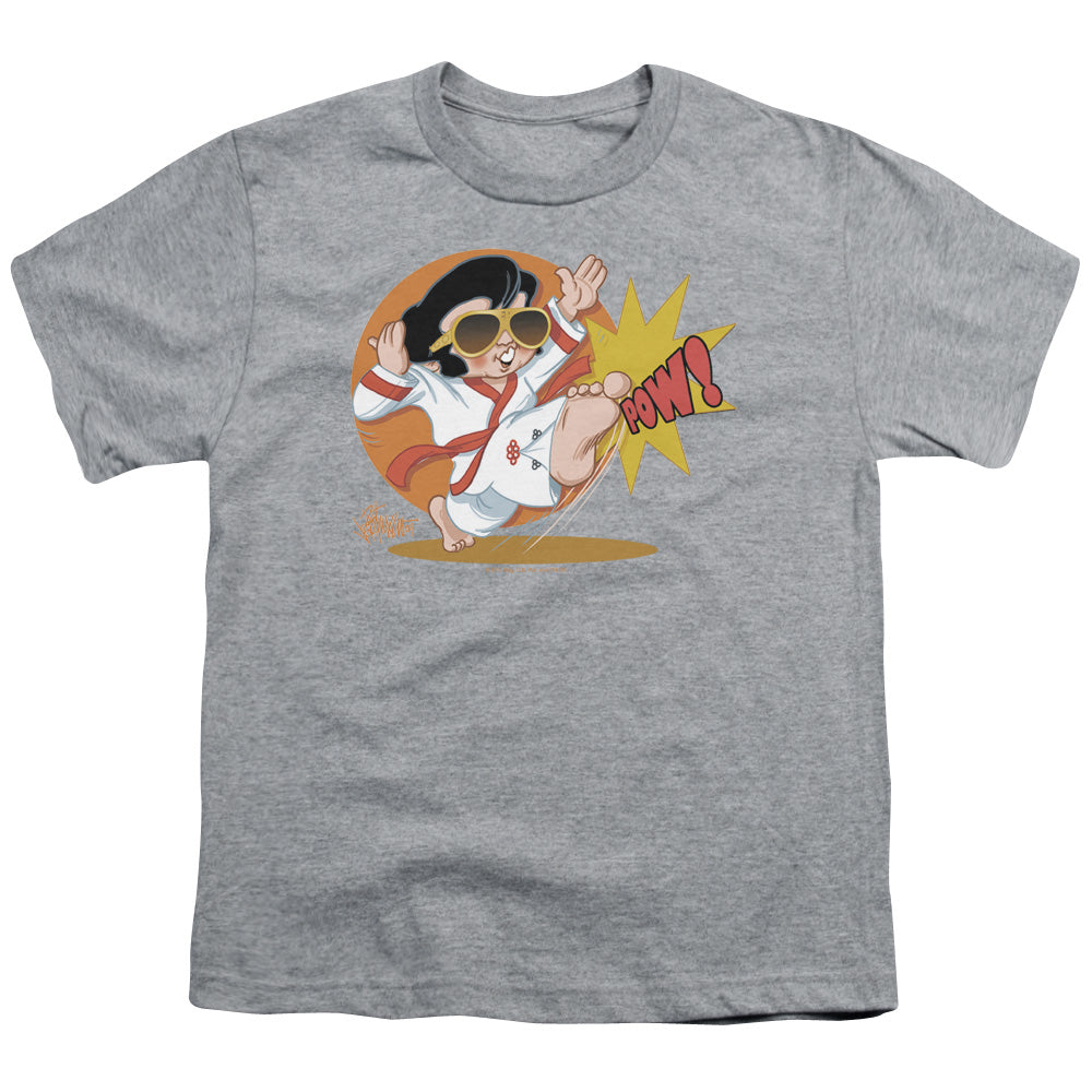 Elvis Presley - Karate King - Short Sleeve Youth 18/1 - Athletic Heather T-shirt