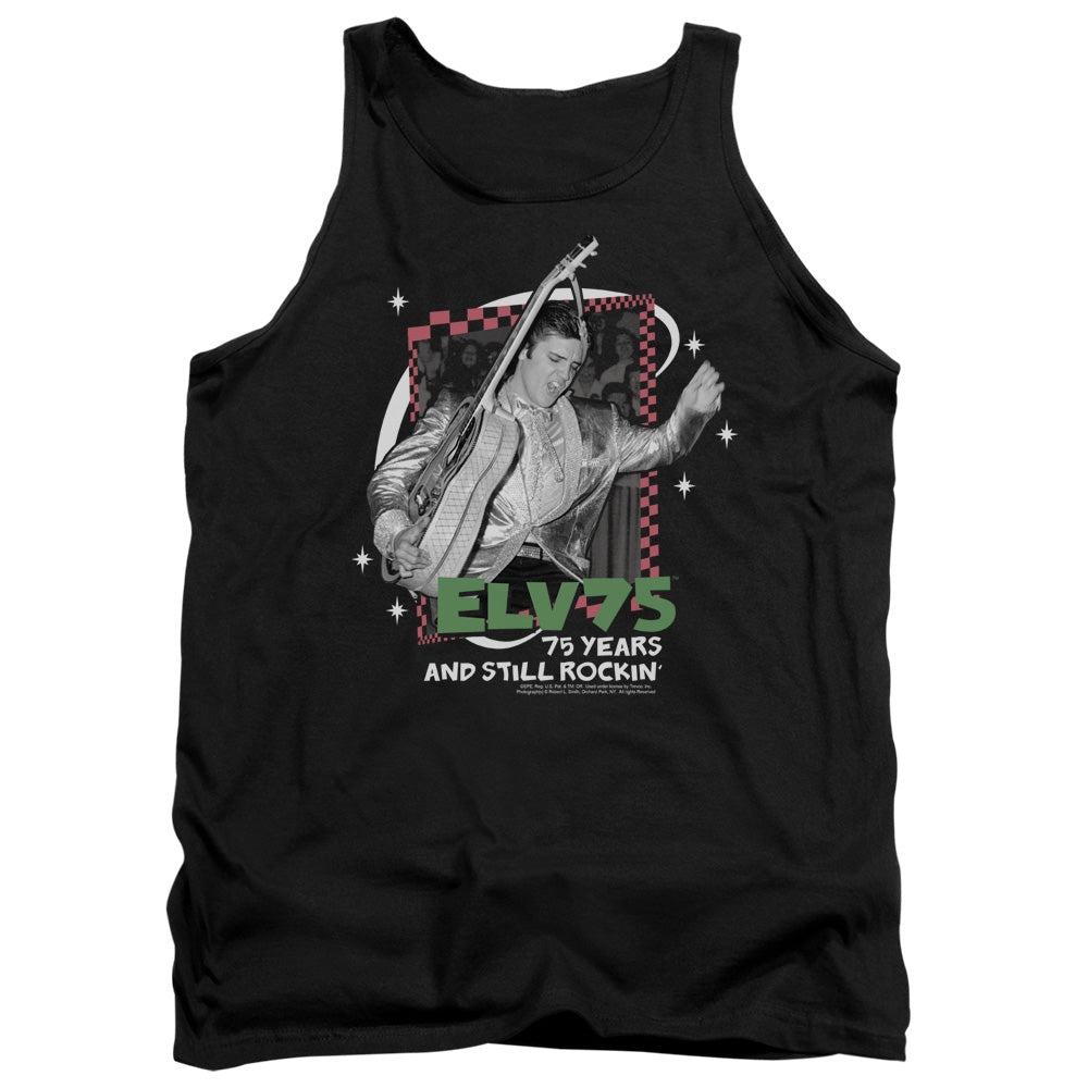 Elvis Presley - Still Rockin - Adult Tank - Black