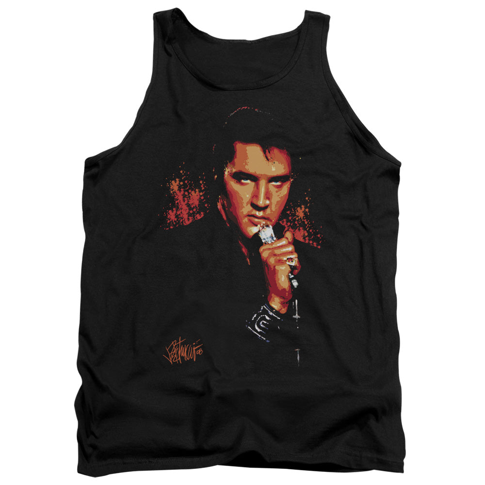 Elvis Presley Trouble - Adult Tank - Black