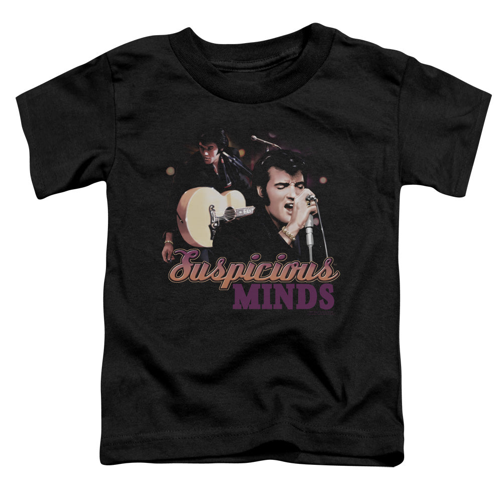 Elvis Presley - Suspicious Minds - Short Sleeve Toddler Tee - Black T-shirt