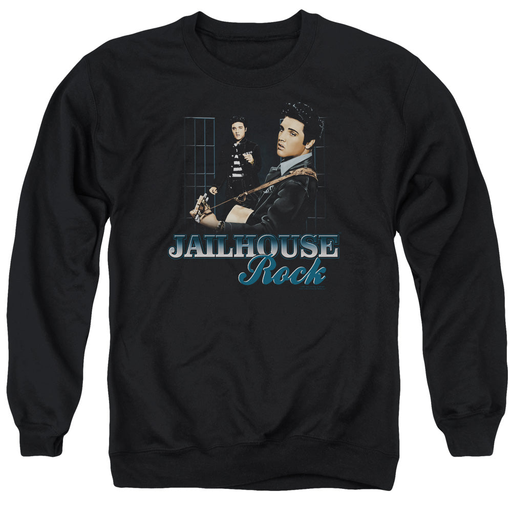 Elvis Presley - Jailhouse Rock - Adult Crewneck Sweatshirt - Black