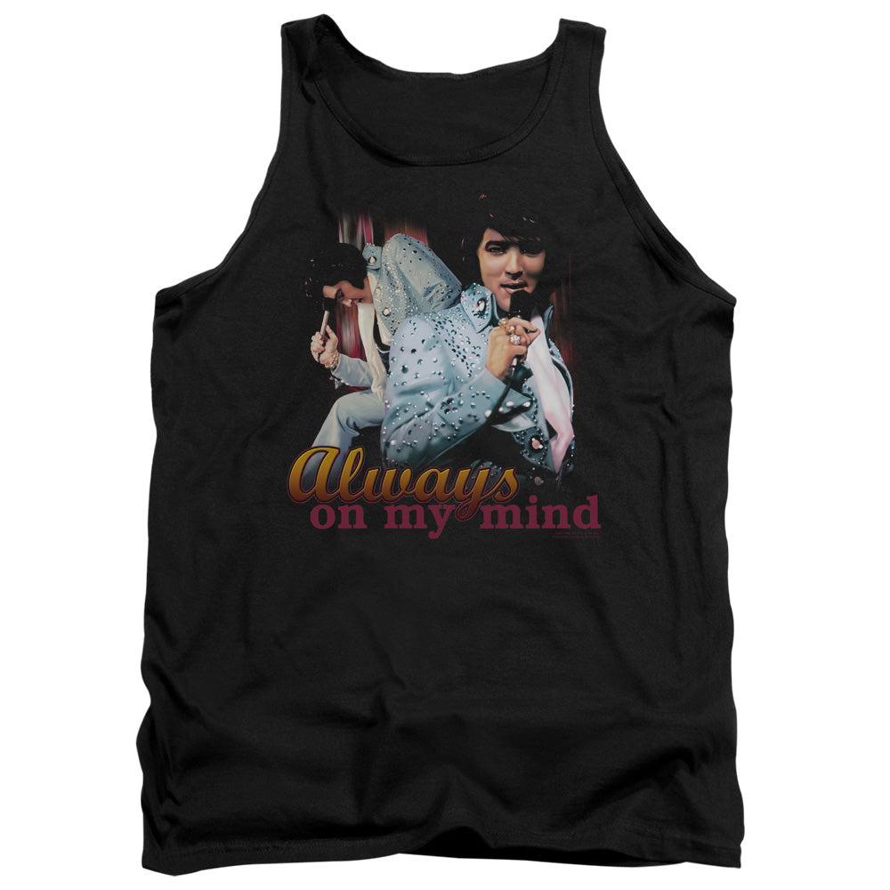 Elvis Presley - Always On My Mind - Adult Tank - Black
