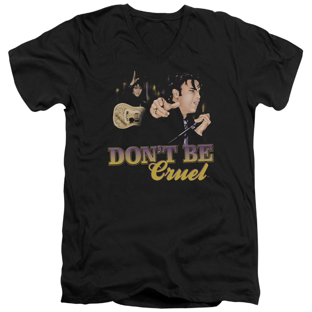 Elvis Presley - Dont Be Cruel - Short Sleeve Adult V-neck - Black T-shirt