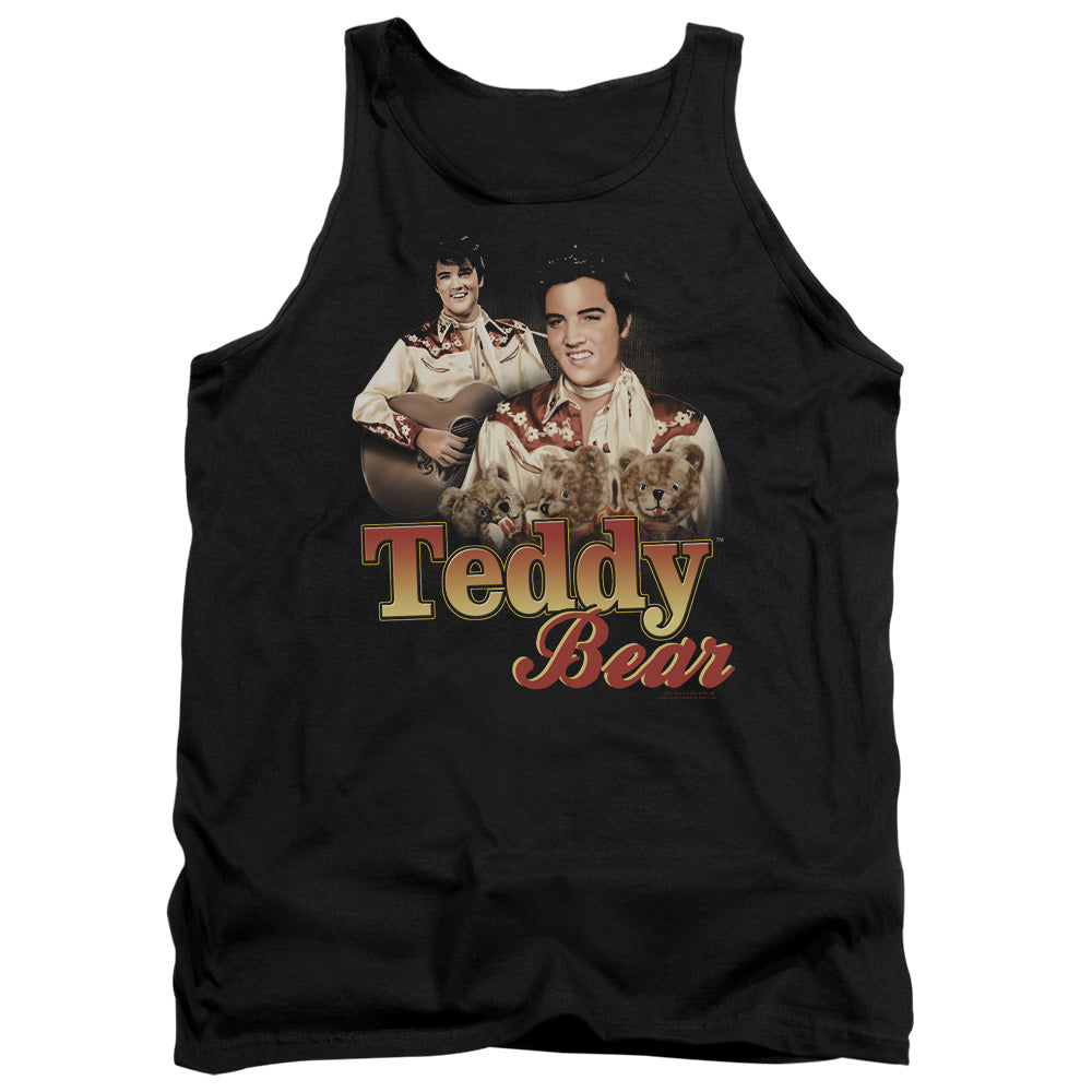 Elvis Presley Teddy Bear - Adult Tank - Black