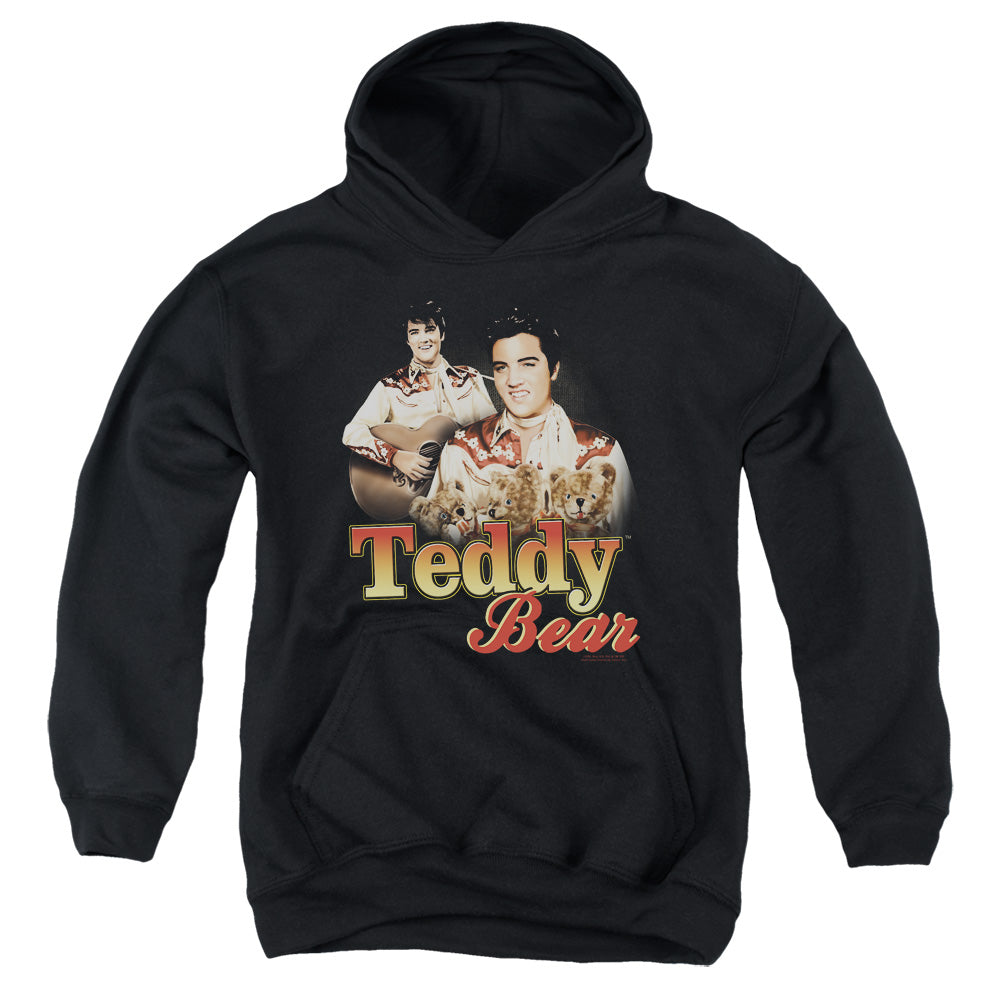 Elvis Presley - Teddy Bear - Youth Pull-over Hoodie - Black