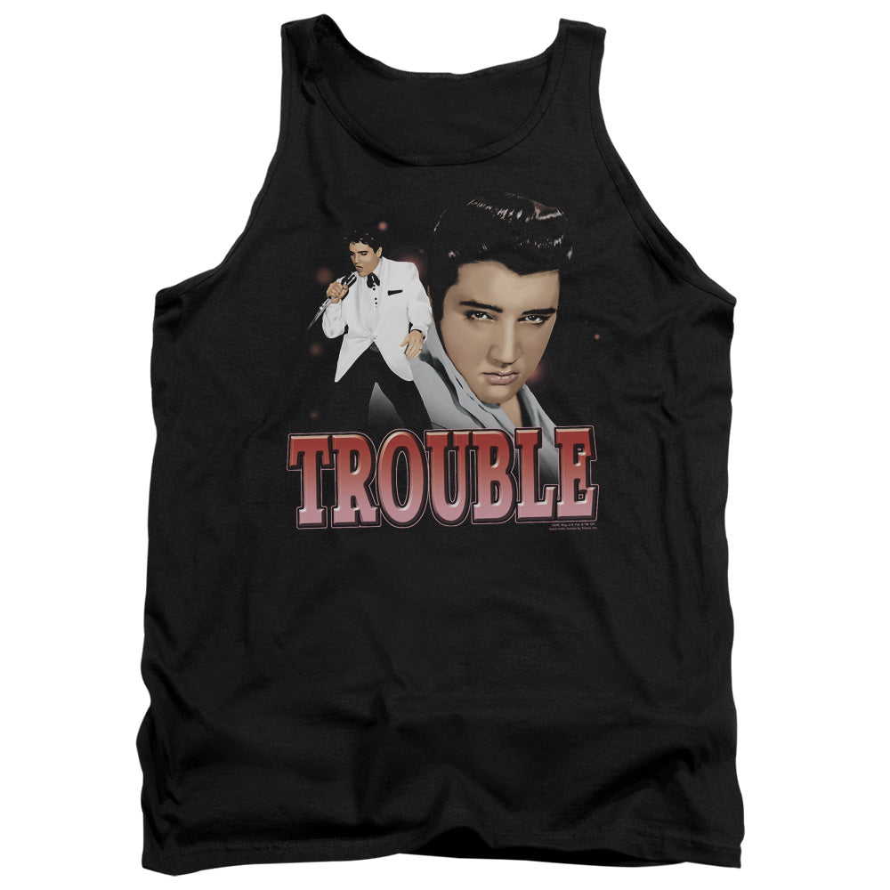 Elvis Presley - Trouble - Adult Tank - Black