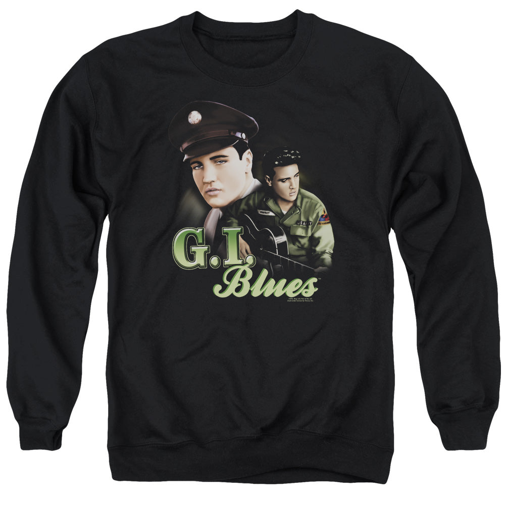 Elvis Presley - G I Blues - Adult Crewneck Sweatshirt - Black