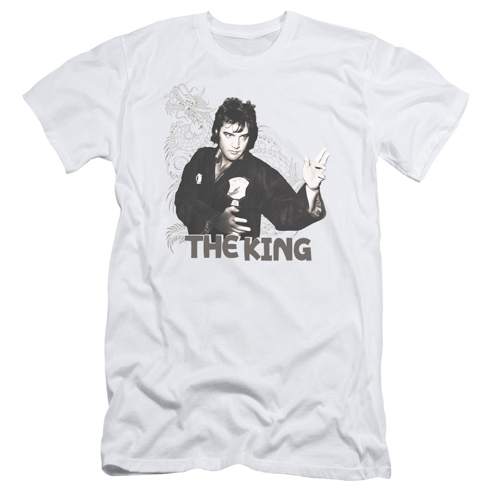 Elvis Presley - Fighting King - Short Sleeve Adult 30/1 - White T-shirt