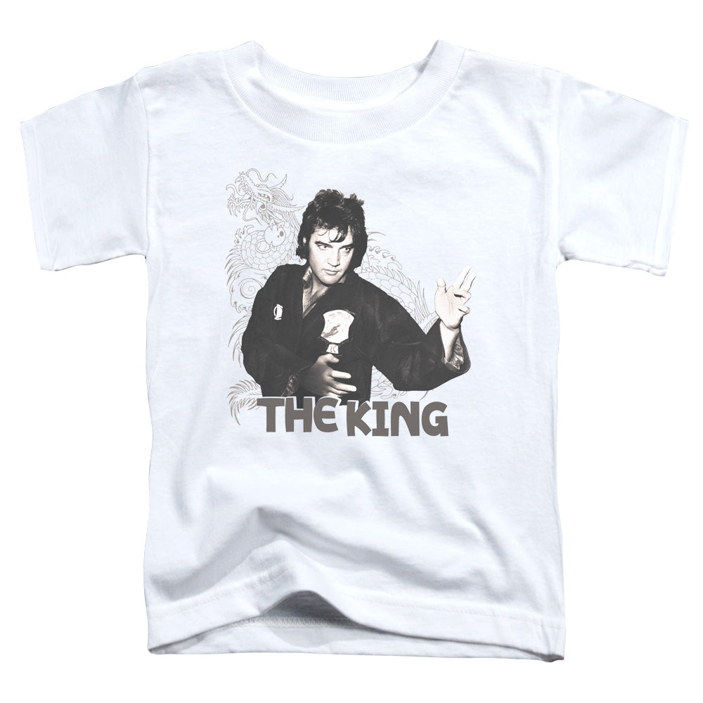 Elvis Presley - Fighting King - Short Sleeve Toddler Tee - White T-shirt