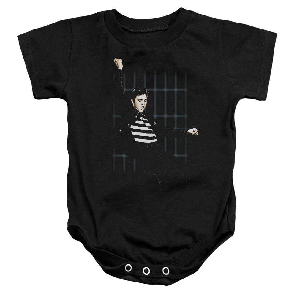 Elvis Presley - Blue Bars-infant Snapsuit - Black