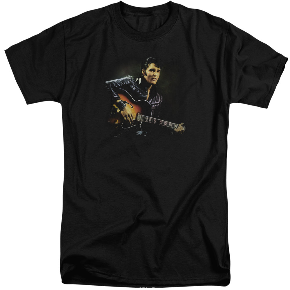 Elvis Presley - 1968 - Short Sleeve Adult Tall - Black T-shirt