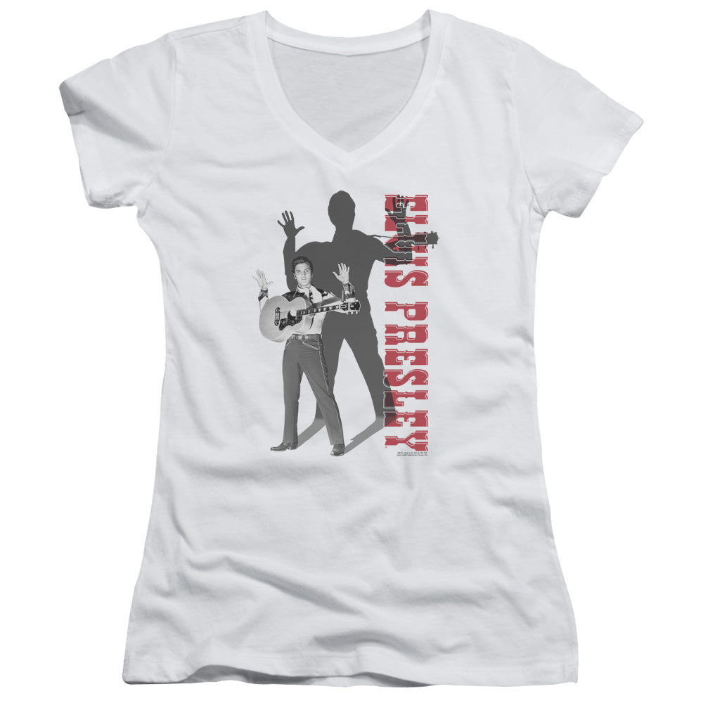 Elvis Presley - Look No Hands-junior V-neck - White