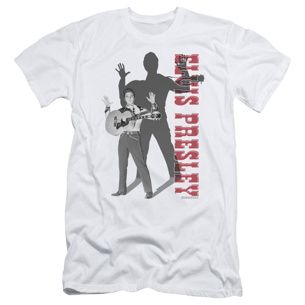 Elvis Presley - Look No Hands - Short Sleeve Adult 30/1 - White T-shirt