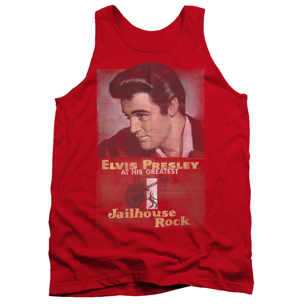 Elvis Presley - Jailhouse Rock Poster - Adult Tank - Red