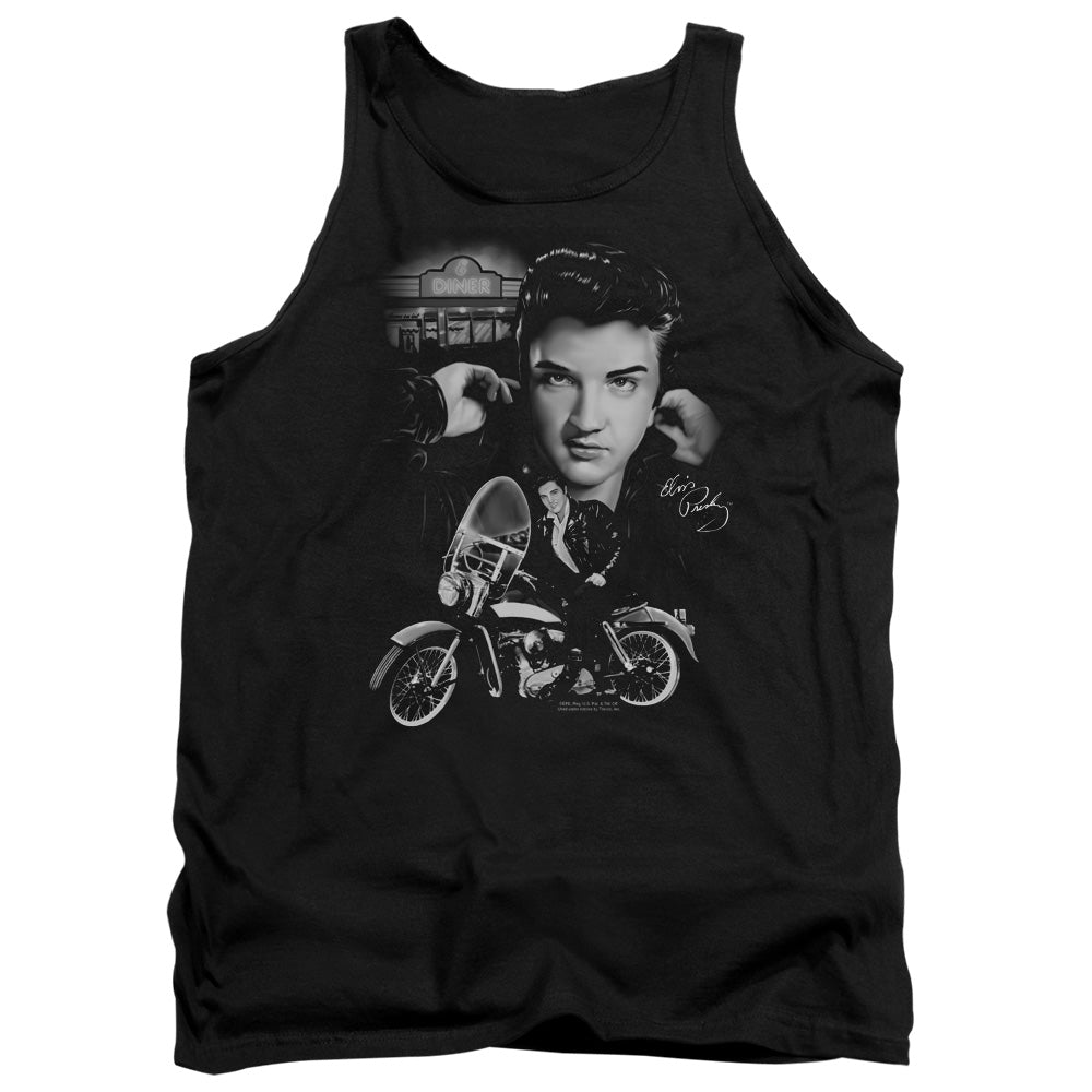 Elvis Presley - The King Rides Again - Adult Tank - Black