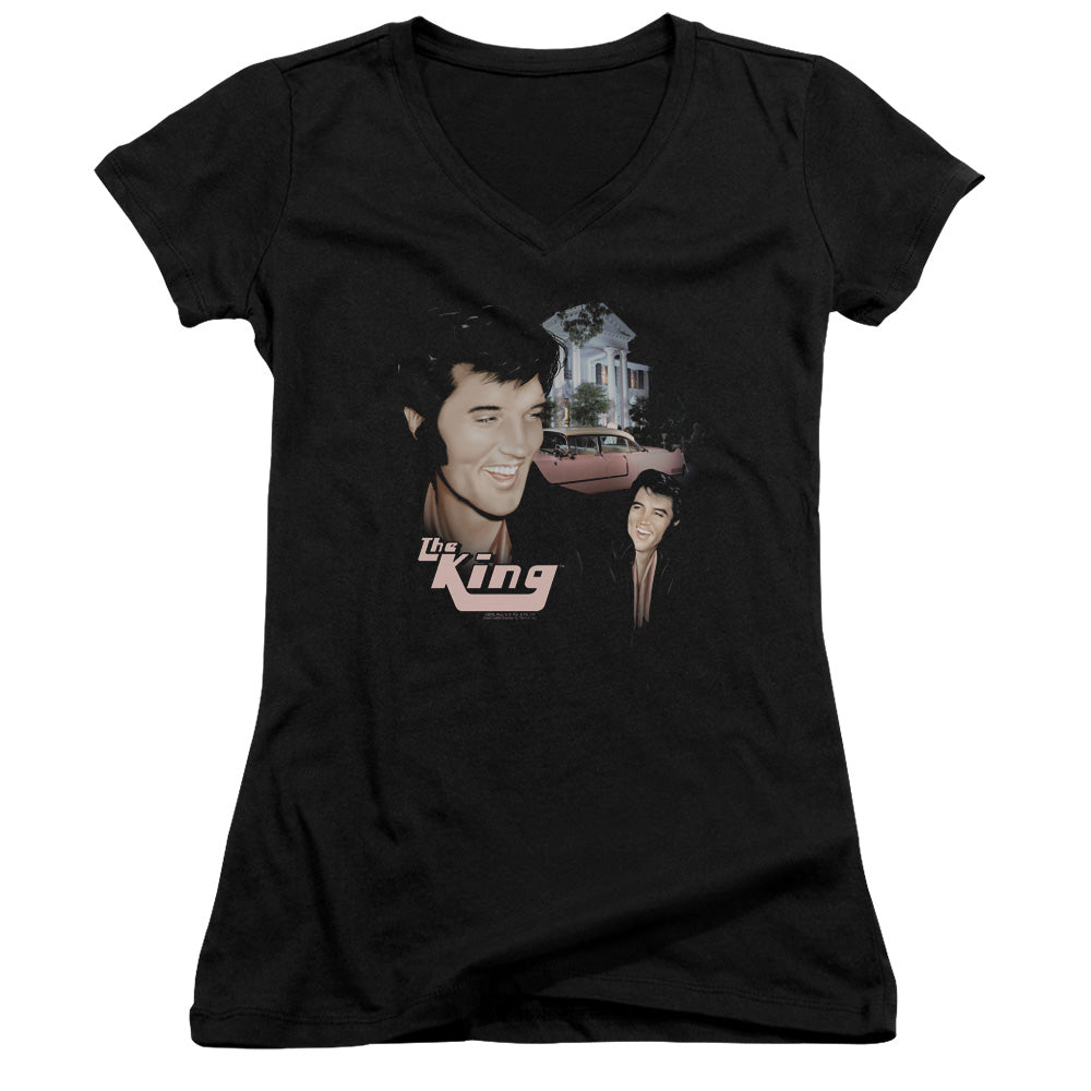 Elvis Presley - Home Sweet Home - Junior V-neck - Black