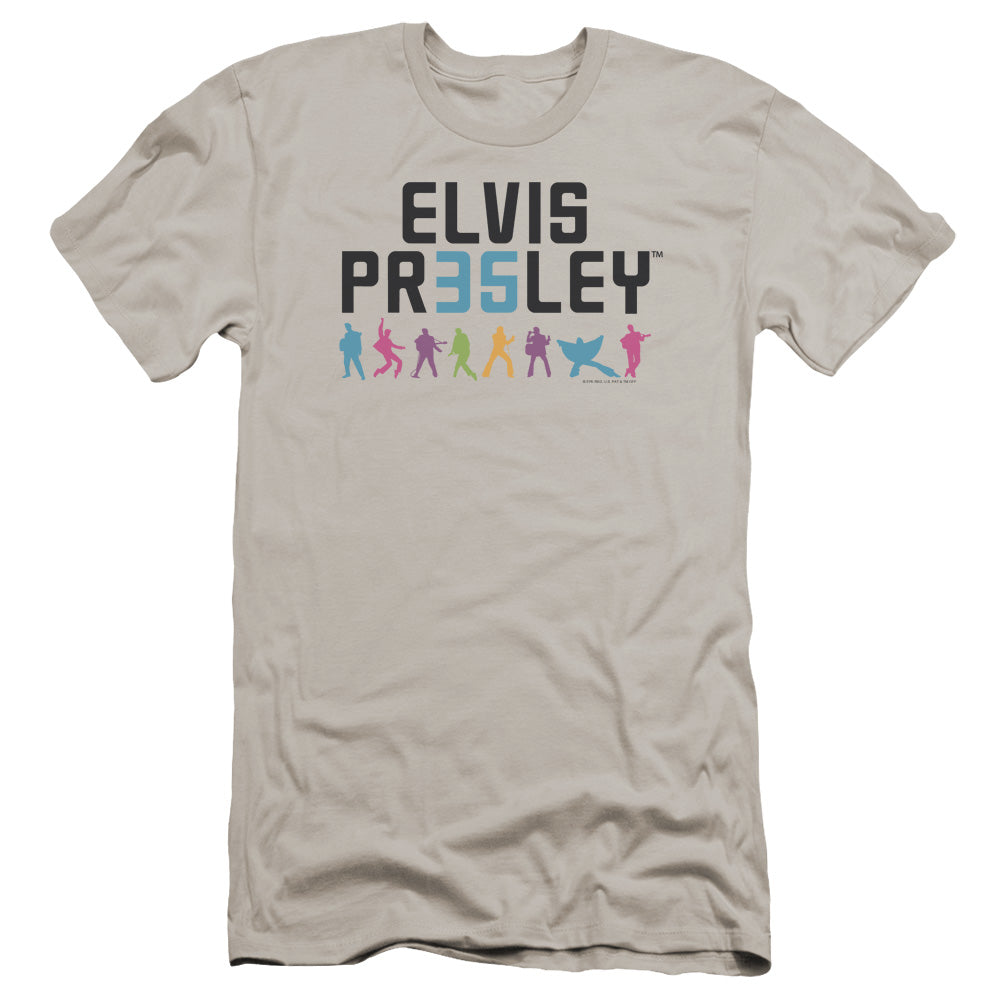 Elvis Presley - 35-premuim Canvas Adult Slim Fit 30/1 - Silver