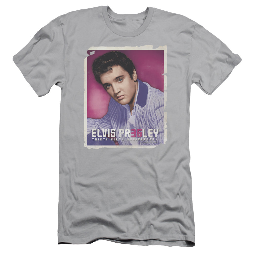 ELVIS PRESLEY 35 JACKET - S/S ADULT 30/1 - SILVER T-Shirt