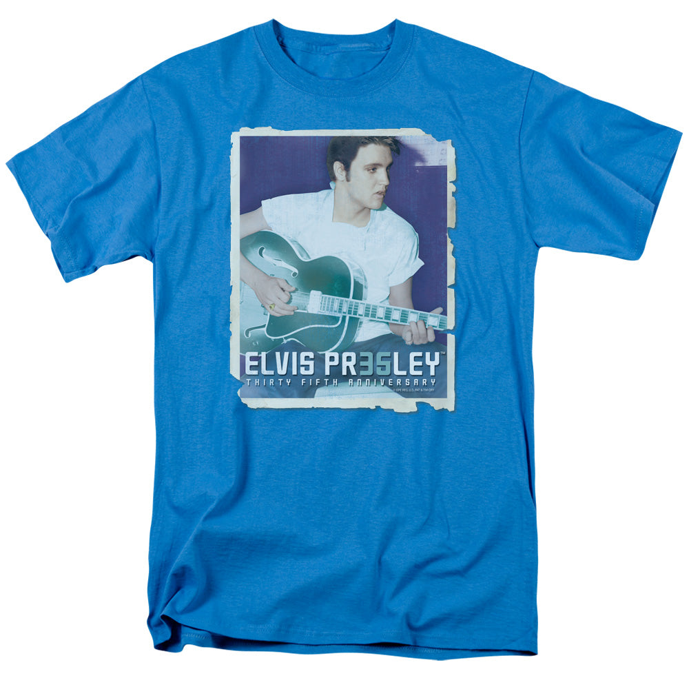 ELVIS PRESLEY 35 GUITAR - S/S ADULT 18/1 - TURQUOISE T-Shirt