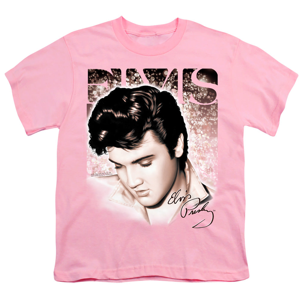 Elvis Presley - Star Light - Short Sleeve Youth 18/1 - Pink T-shirt