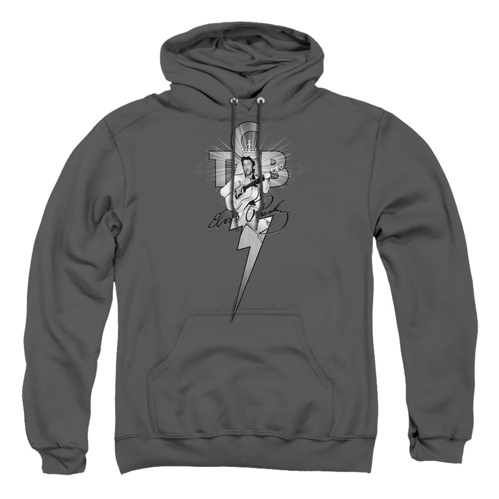 Elvis Presley - Tcb Ornate - Adult Pull-over Hoodie - Charcoal