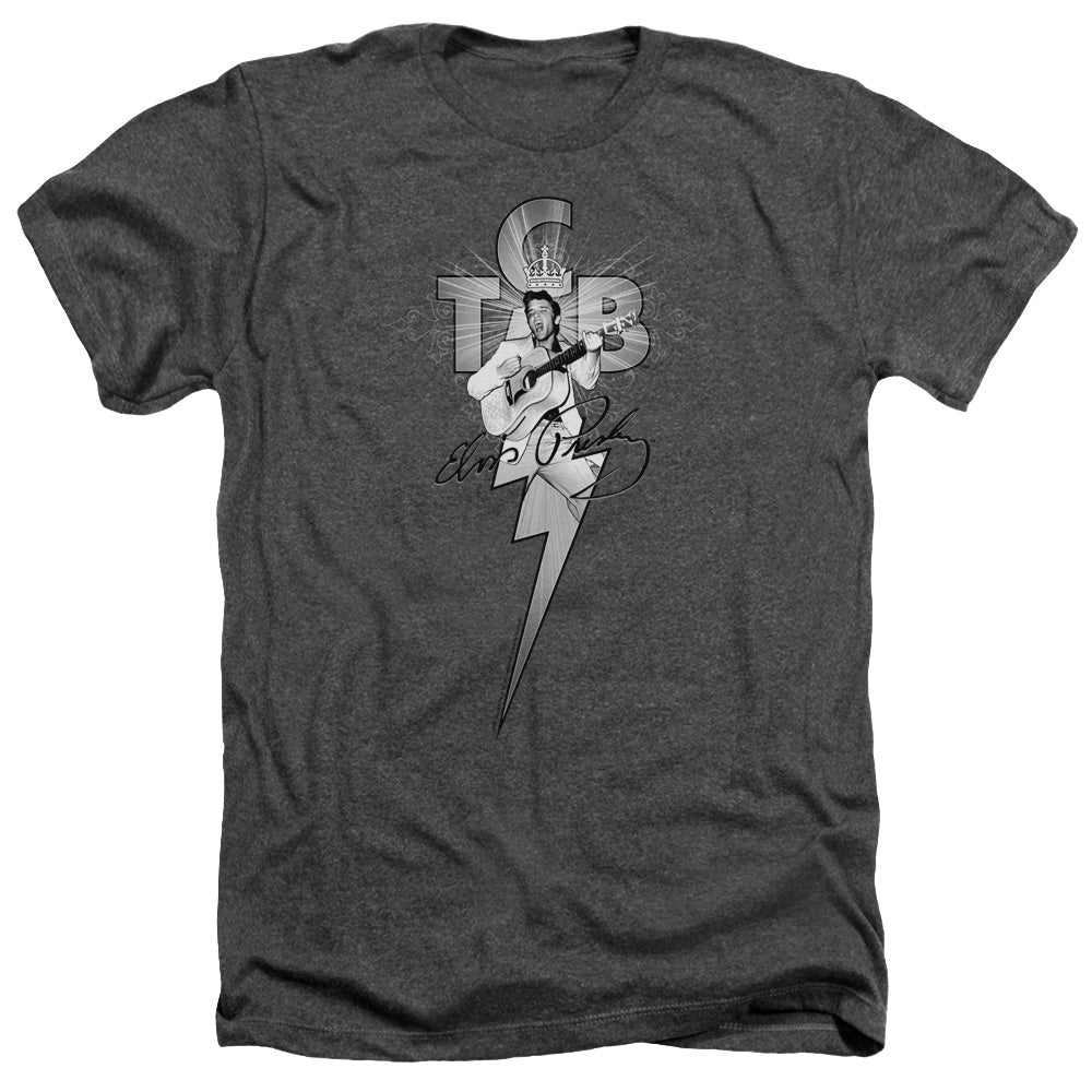Elvis Presley - Tcb Ornate - Adult Heather - Charcoal