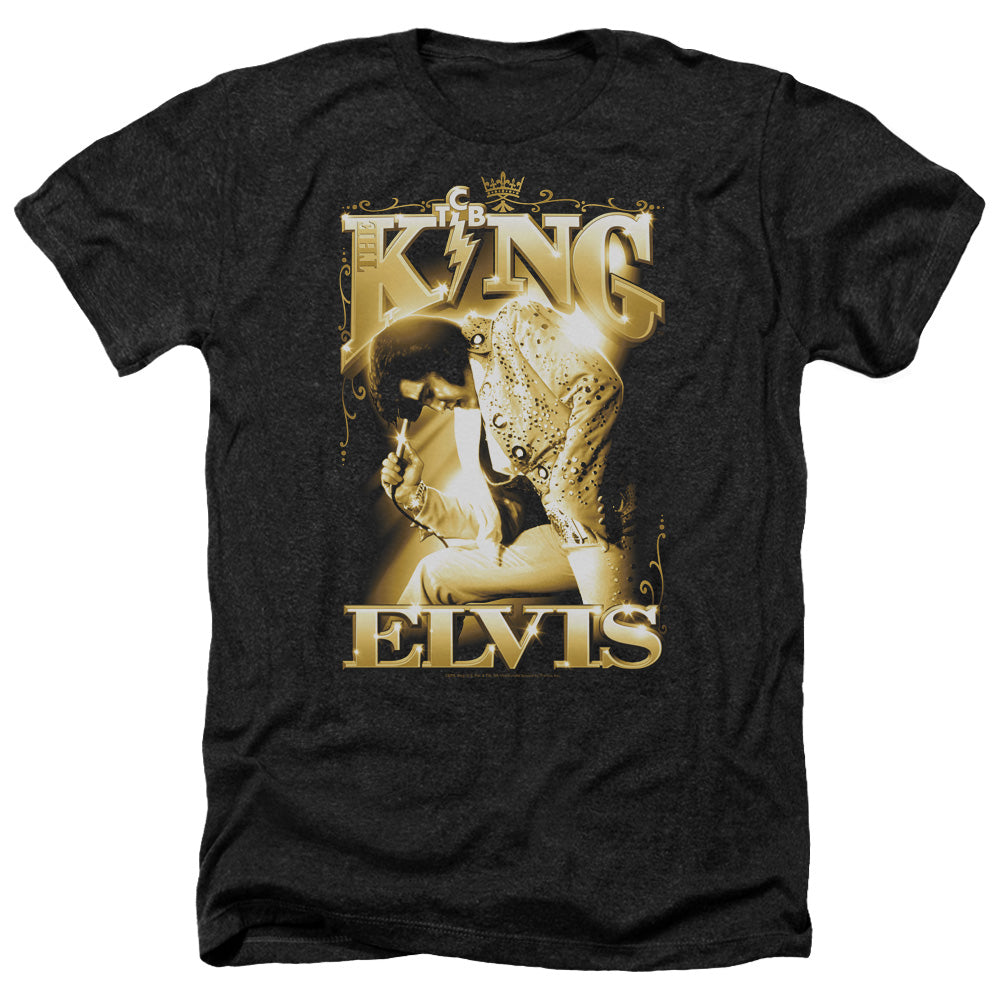 Elvis Presley - The King - Adult Heather-black
