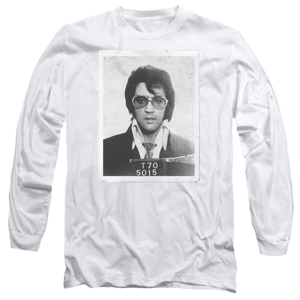 Elvis Presley - Framed - Long Sleeve Adult 18/1 - White T-shirt