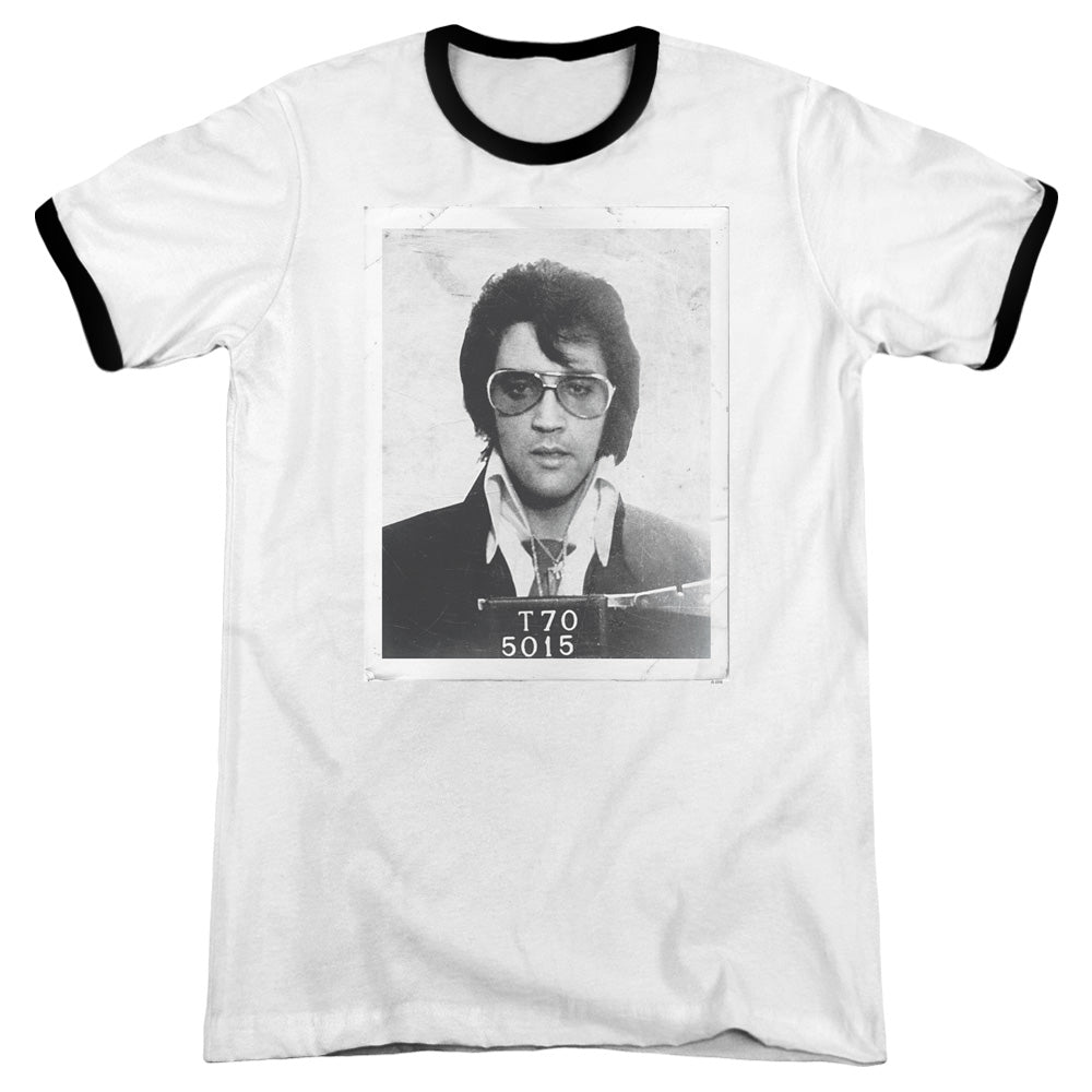 Elvis Presley - Framed - Adult Ringer - White/black