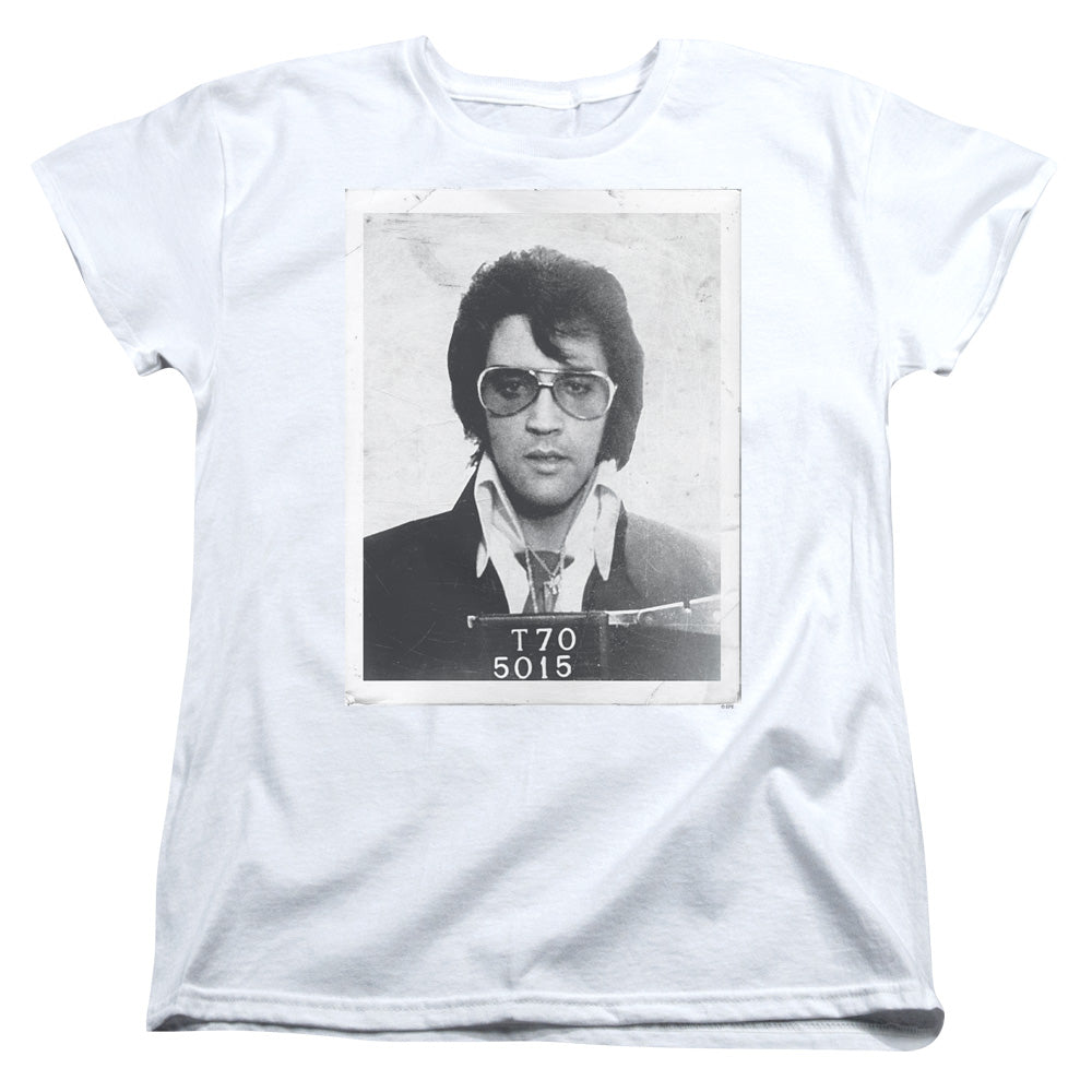 ELVIS PRESLEY FRAMED - S/S WOMENS TEE - WHITE T-Shirt