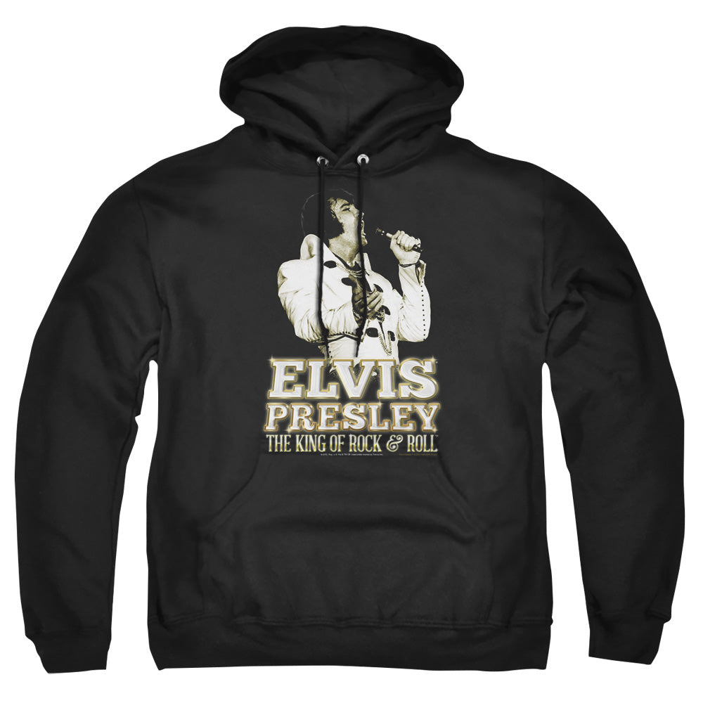Elvis Presley - Golden - Adult Pull-over Hoodie - Black