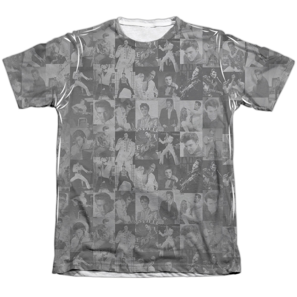 ELVIS PRESLEY TCB CROWD - ADULT 65/35 POLY/COTTON S/S TEE - WHITE T-Shirt