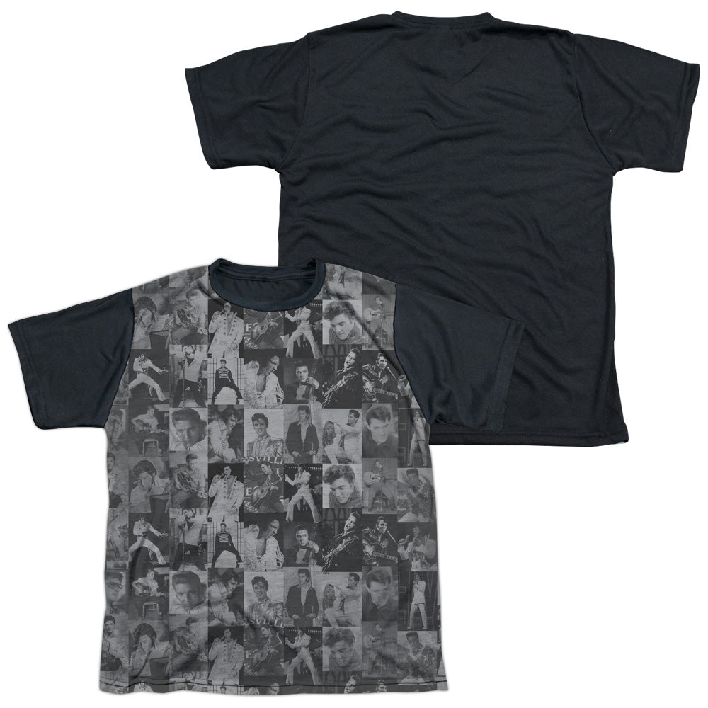 Elvis Presley - Tcb Crowd - Short Sleeve Youth White Front Black Back - White T-shirt