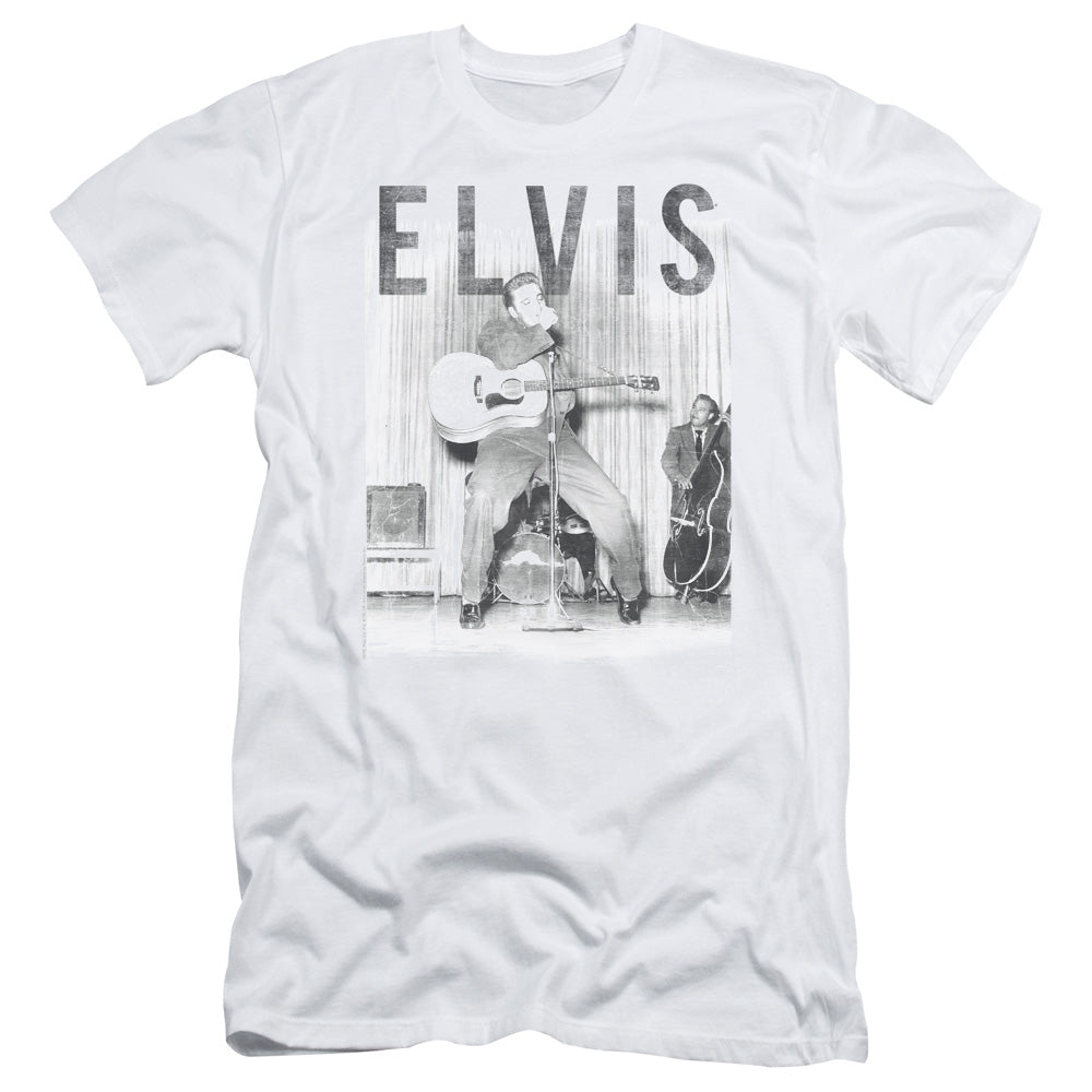 Elvis Presley - With The Band - Short Sleeve Adult 30/1 - White T-shirt