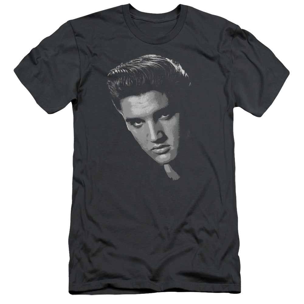 Elvis Presley - American Idol - Short Sleeve Adult 30/1 - Charcoal T-shirt