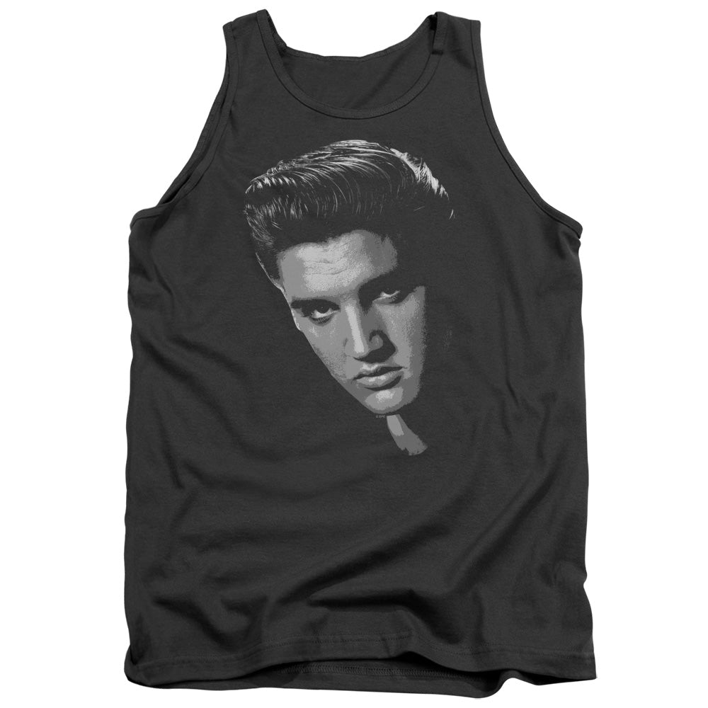 Elvis Presley - American Idol - Adult Tank - Charcoal