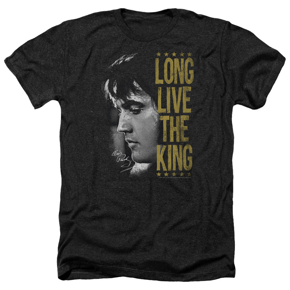 Elvis Presley - Long Live The King - Adult Heather-black